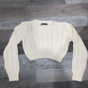 Knitted crop top